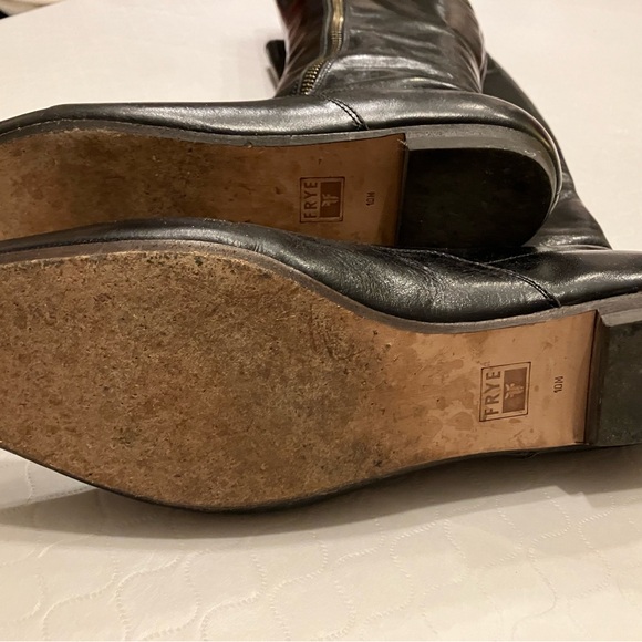 FRYE BOOTS, black patent leather, size 10 in excellent condition- Vintage - Picture 5 of 5